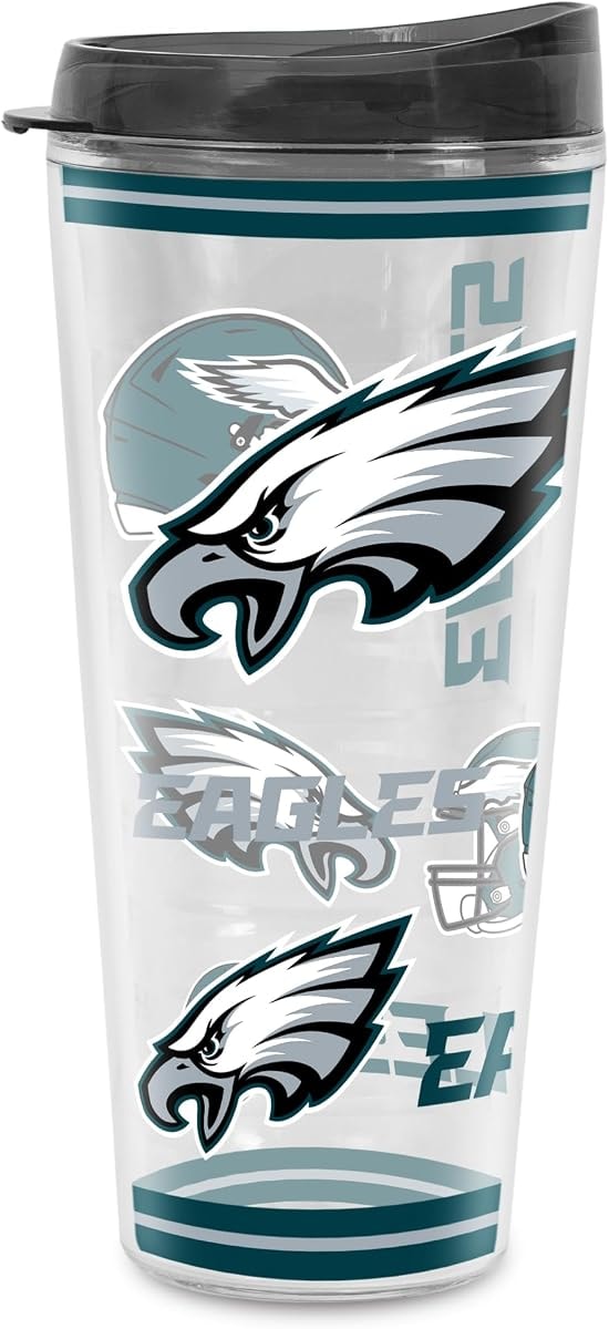 Rico Industries NFL Football Philadelphia Eagles Double Wall 20oz Tritan Tumbler