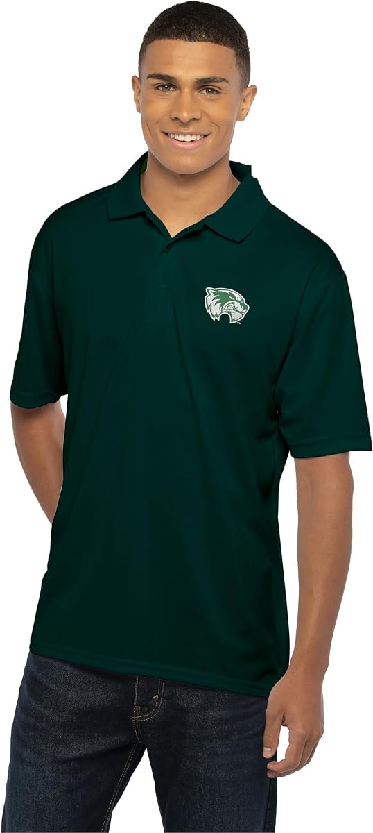 Vantage Apparel Men's Collegiate Premium Moisture Wicking Team Color Icon Polo, Utah Valley Wolverines, 5X-Large