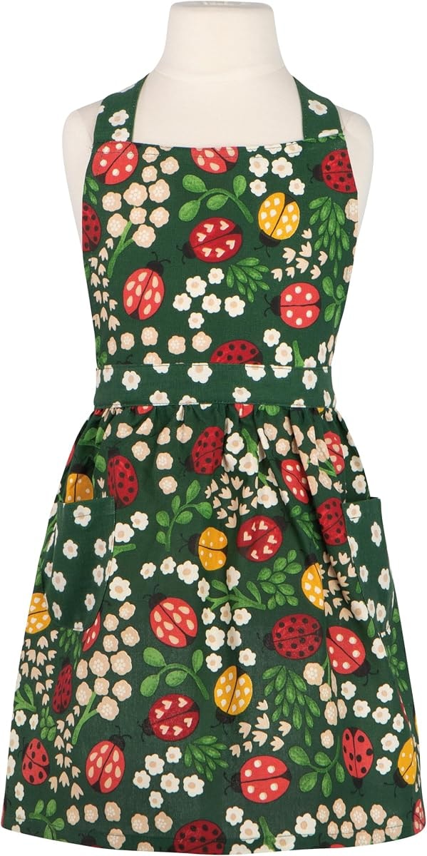 Jubilee 100% Cotton Minnie Kid's Apron, Ladybugs