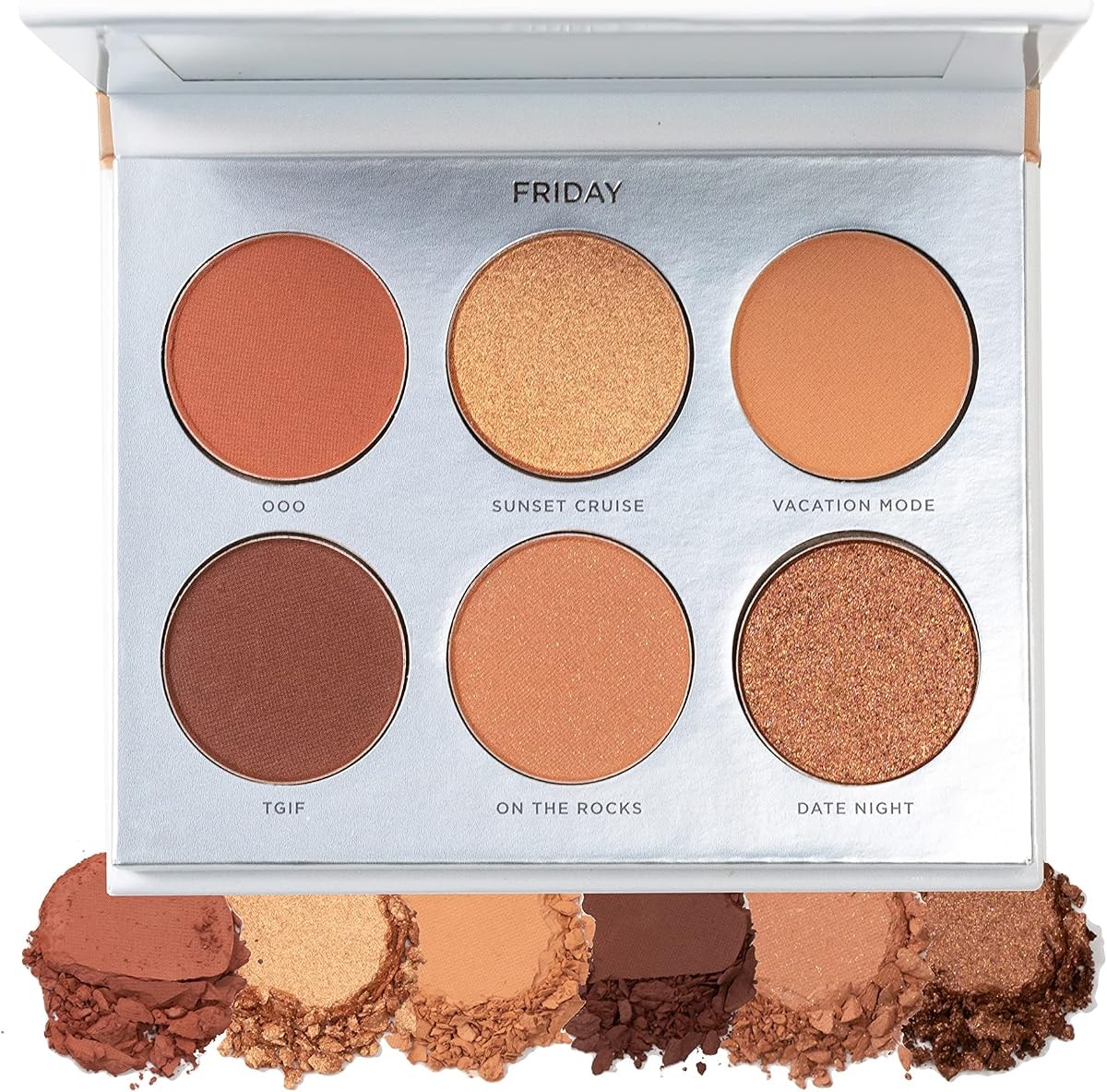 PÜR MINERALS On Point Eyeshadow Palette, Matte, Shimmer & Metallic Shades, Skincare-Infused Formula, Cruelty Free, Friday