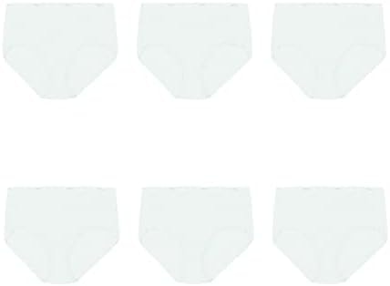 Hanes womens Cotton briefs underwear, 6 Pack - Brief White, 8 US