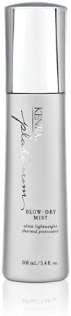 Kenra Platinum Blow-Dry Mist | Ultra-Lightweight Thermal Protectant | Detangles, Smooths, & Softens | Eliminates Frizz & Resists Humidity | Fine To Medium Hair | 3.4 fl. oz