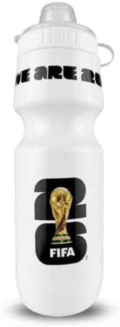 Official FIFA World Cup 2026 Edition - 24oz Refillable Squeeze Water Bottle - BPA-Free, Reusable, with Pull-Top Cap - Designed for Everyday Use - Sports Games, Bike Rides, School, Work