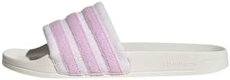 adidas Unisex-Adult Adilette Noshower, White/Bliss Lilac/Almost Pink, 13