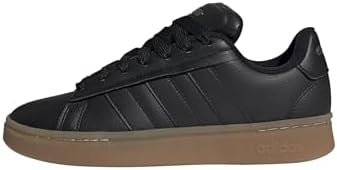 adidas Men's Grand Court Alpha 00s, Black/Black/Gum, 7
