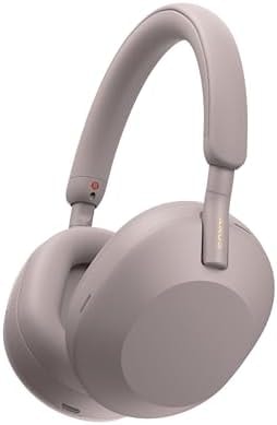 Sony WH-1000XM5 Premium Noise Cancelling Wireless Headphones, Smoky Pink