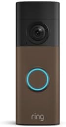 Ring Battery Doorbell (newest model) — Retinal 2K with wide-angle video, up to 6x Enhanced Zoom, Two-Way Talk, and Built-In Battery, Matte Mocha