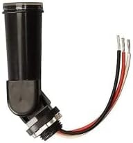 Southwire Woods Outdoor Conduit Lighting Control - Hardwired Photocell Sensor - Swivel Mount Base Light - Energy-Saving Light Controller - Weatherproof Design - Black
