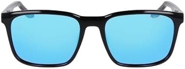 Nike Unisex Adult Sunglasses NIKE RAVE - Black/Polar Blue Mirror with Light Blue Revo Lens
