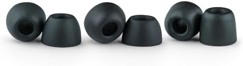Comply 400 Core Series | Memory Foam Replacement IEM Ear Tips for Campfire Audio, Sennheiser, & More | Superior Noise Isolation, Ultimate Comfort, Secure Fit | Variety, Black, Small (3 Pairs)