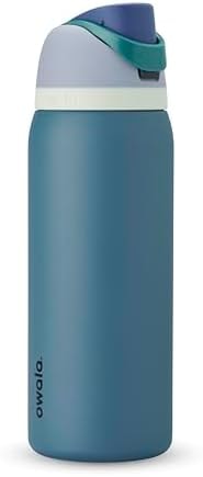 Owala FreeSip Insulated Stainless Steel Water Bottle with Straw, BPA-Free Sports Water Bottle, Great for Travel, 40 Oz, Denim