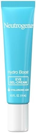 Neutrogena Hydro Boost Under Eye Cream, with Purified Hyaluronic Acid, Keeps Under Eye Area Looking Smooth & Hydrated, Fragrance Free and Non-Comedogenic, 0.5 oz