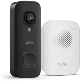 Blink Wired Doorbell 2K+ (all-new) and Blink Chime (newest model) — Head-to-Toe 2K video doorbell, continuous hardwired power, in-home chime, enhanced audio - (Black)