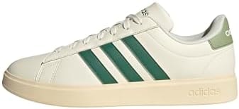 Adidas Men's Grand Court 2.0, Off White/Collegiate Green/Tent Green, 4.5
