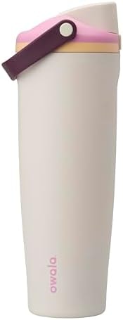 Owala FreeSip Sway Insulated Stainless Steel Water Bottle with Two-Way Spout, Built-In Straw and Bucket Handle, Made for Travel, School, and Sports, 40oz, BPA Free, Leak Proof, Daybreak