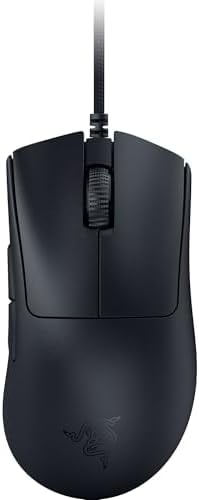 Razer DeathAdder V3 Wired Gaming Mouse: 59 g Ultra Lightweight - Focus Pro 30K Optical Sensor - Fast Switches Gen-3-8K Hz HyperPolling - 6 Programmable Buttons - Ergonomic - Speedflex Cable - Black