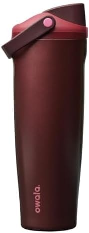 Owala FreeSip Sway Stainless Steel Water Bottle 40 oz Black Cherry