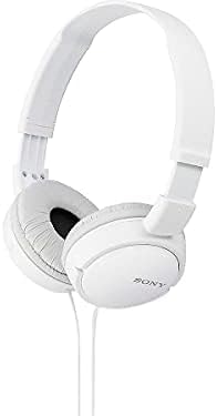 Sony ZX Series Wired On-Ear Headphones, White MDR-ZX110