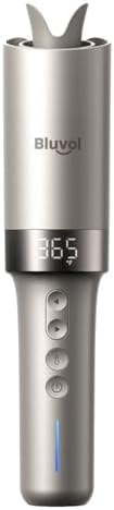 Bluvol R10 Apex Cordless Automatic Hair Curler, Memory Mode for Beginners