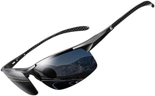 BIRCEN Polarized Carbon-Fiber Sunglasses for Men: Ultralight UV Protection Sun Glasses for Outdoor Sports Fishing Golf Driving