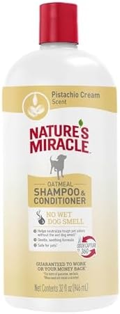 Nature's Miracle 2-in-1 Oatmeal Dog Shampoo & Conditioner, 32 oz