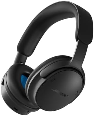 Bose QuietComfort Headphones (2nd Gen) - Wireless Headphones, Active Over Ear Noise Cancelling and Mic, Immersive Audio, USB-C Charging and Lossless Audio, Up to 24 Hours of Play time, Black