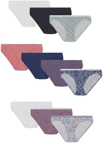 Hanes Women's Bikini Underwear Pack, Classic Cotton Bikini Panties, 30-Pack (Colors May Vary)