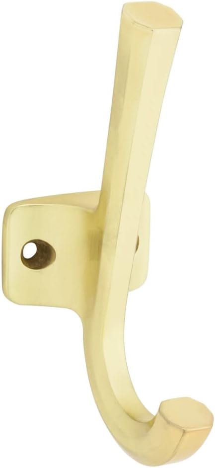 National Hardware N337-914 Powell Angled Hook, 4-15/16", Brushed Gold