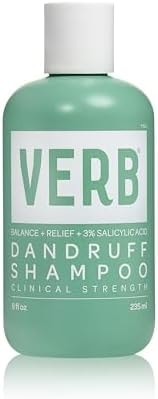 VERB Dandruff Shampoo, 8 oz | 3% Salicylic Acid Clinical Relief Hair Wash