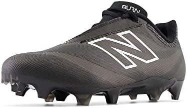 New Balance Unisex BurnX4 Lacrosse Shoe,Black/Blacktop,Men 8.5 / Women 10 Narrow