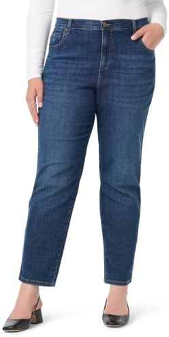 Gloria Vanderbilt Womens Amanda Classic High Rise Tapered Jean Plus