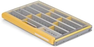Plano EDGE 3700 Premium Thin Tackle Utility Box, Clear and Yellow, Waterproof and Rust-Resistant Bait and Tackle Box Storage Organization