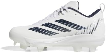 adidas Women's Adizero Instict TPU 2.0 Softball, White/Team Navy Blue/Team Navy Blue, 11