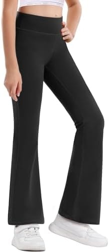 Stelle Girls Flare Leggings High Waisted for Dance Yoga School Daily Wear