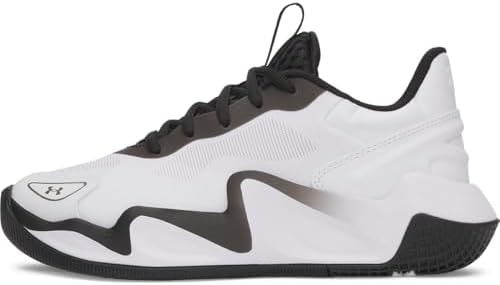 Under Armour Women's Ace Low 2 Volleyball Shoes, 102 White, 14