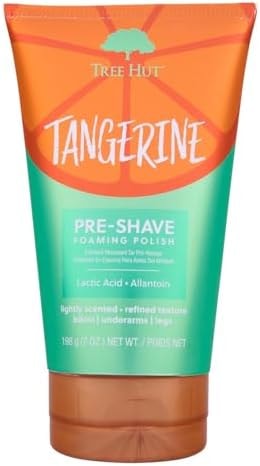 Tree Hut Tangerine Shave Prep Polish, Gently Soothe & Prep Skin, Exfoliating Shave Essential, 7 fl oz.