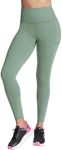 Skechers Gowalk High Waist Legging 4-Way Stretch, Agave Green, Large