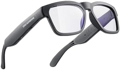 OhO sunshine Bluetooth Audio Sunglasses, Lightweight Open Ear Sport Glasses, 10H Playtime, UV400 ANSI Z87.1, Water Resistant with Voice Control