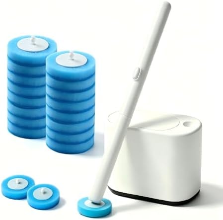 Viaptus Disposable Toilet Brush – Hygienic Contact-Free, White