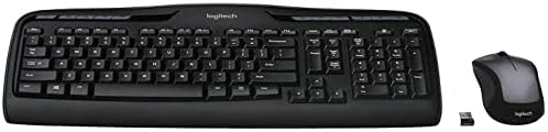 Logitech MK335 Full Size Quiet Wireless Keyboard Mouse Combo - Black/Silver