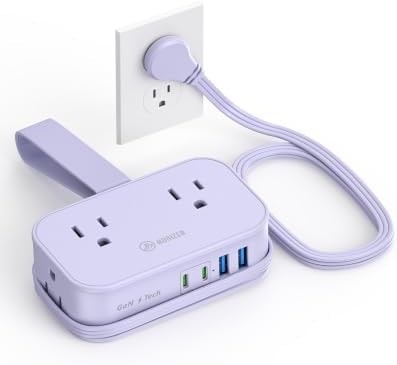 HONIZER 10in1 Cruise Approved Travel Power Strip USB C 20W,Travel Essential