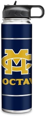 Rico Industries NCAA Mississippi College Choctaws Standard 22oz Stainless Steel Tumbler with Lid - Great For Coffee, Tea, Water or Cocktails