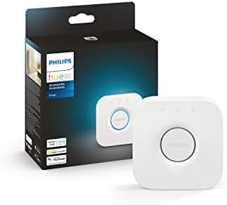 Philips Hue Bridge, Unlock the Full Potential of Hue Bridge System, Multi-Room and Out-of-Home Control, Create Automations and Zones, Smart Lighting Hub, Works with Voice and Matter-Compatible