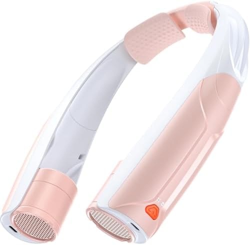 AaoLin Portable Neck Fan USB-C Rechargeable, with 6000mAh Battery, Hands-Free Personal Fan 6 Speeds, 6-20Hrs Cooling, Adjustable 11oz Lightweight, Neck Cooler for Outdoor Sports/Gym/Office