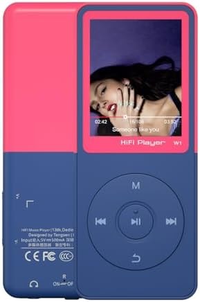 CONODO MP3 Player with Bluetooth 5.3, 1.8" Screen, Color-Block Music Player