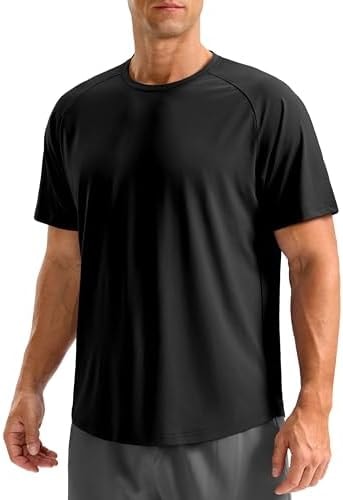 Soothfeel Men's Workout Athletic Shirts Moisture Wicking Running T-Shirts