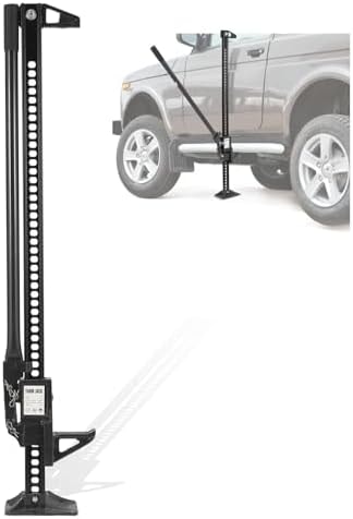 GarveeHome 48" High Lift Farm Jack, 7000 Lbs Off Road Farm Jack for Truck, SUV & Tractor, Heavy Duty Ratcheting Bumper Lift, Lift Height 5.12-41.14 Inches