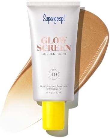 Supergoop! Glowscreen SPF 40, Golden Hour (Bronze Glow) - 1.7 fl oz - Glowy Primer + Broad Spectrum Tinted Sunscreen - Helps Filter Blue Light - Hydration - Hyaluronic Acid & Vitamin B5