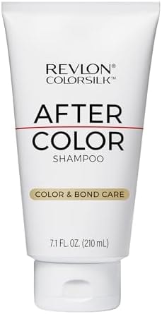 REVLON ColorSilk After Color Shampoo, Moisturizing & Bond Repairing, Sulfate & Paraben Free, Vegan, For All Hair Colors & Types, 7.10 fl oz