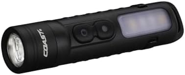 Coast KL35R 600 Lumen Rechargeable LED Pocket Flashlight with RED Light